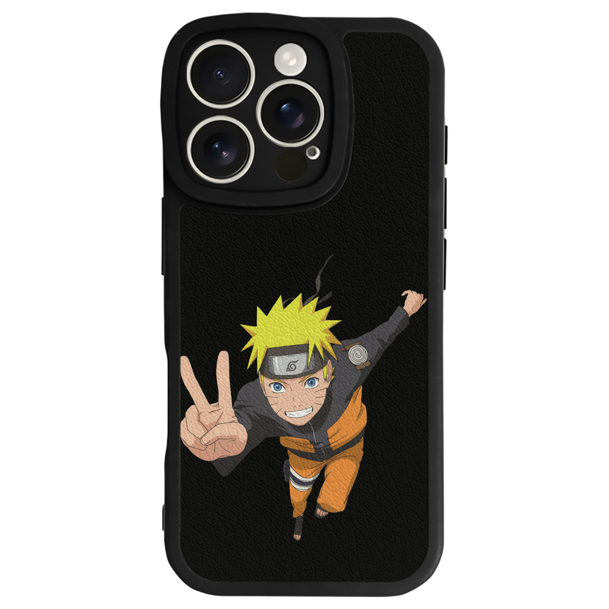 （画像用） NARUTO -ナルト- うずまき ナルト Uzumaki Naruto 【iPhone 16シリーズ対応】シリコンスマホケース（レザー調） 材質：シリコン